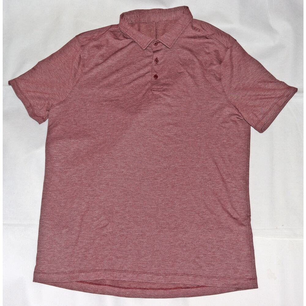 Lululemon Men's Performance Golfer Outdoors Preppy Casual‎ Polo Shirt Size Large